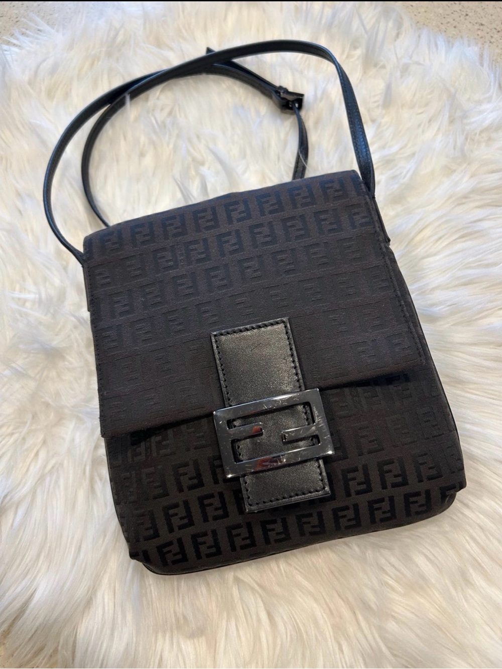 Fendi Black Monogram Crossbody Bag